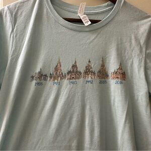 Cute Disney castle progression shirt